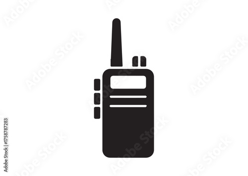 Walkie talkie icon, Walkie talkie solid vector