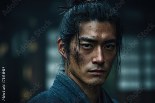 Intense expression of a man...
