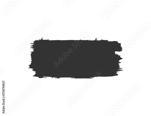 Gray Brush Stroke Rectangle: Abstract Background for Design, Art, Branding and Creative Projects.