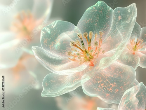 Delicate translucent flower...
