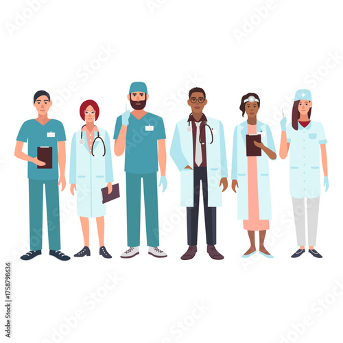 Dedicated team of diverse doctors and nurses ready to help your medical practice thrive with compassion and expertise, providing modern healthcare solutions