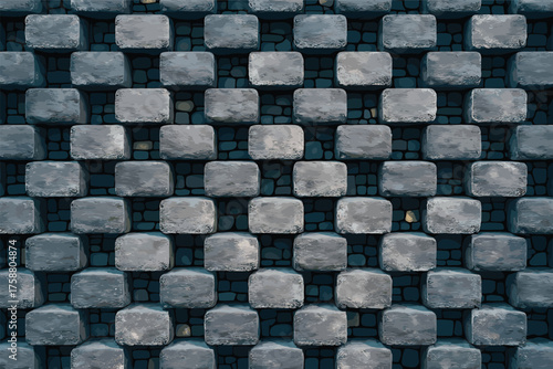 Material of the unique white wall on vector