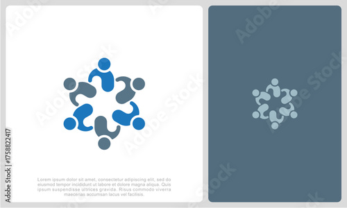 Human resources concept, target market and audience, focus group, public relations, vector icon - Vector