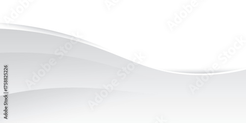 Vector gray line background curve element with white space for text and message design, overlapping layers, vector, modern abstract design vector. eps 10