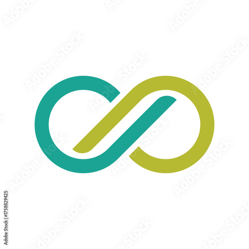 infinity vector abstract logo modern style