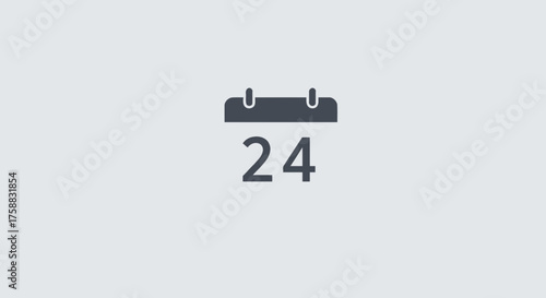 Calendar icon showing the number 24 representing a date or appointment