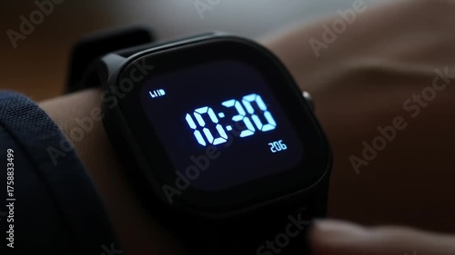 Digital watch displaying 1030