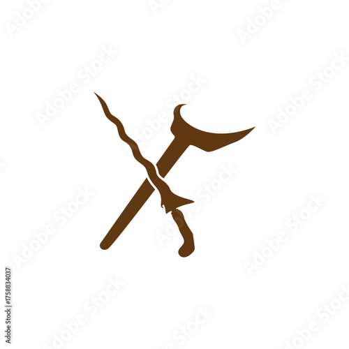 The kris or keris  with its elaborately carved handle and wavy blade