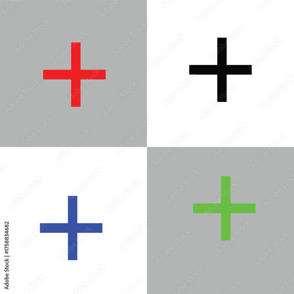 Obraz premium Plus icon design for your website