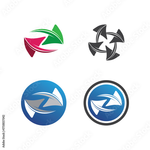 Waves beach logo and symbols template icons app