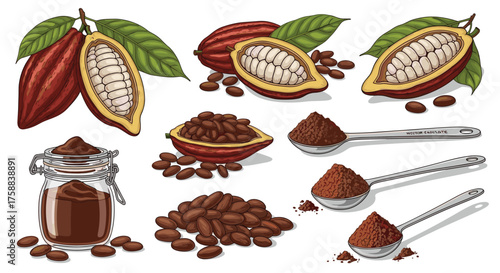 Cocoa beans and powder from tropical plants are delicious and versatile.