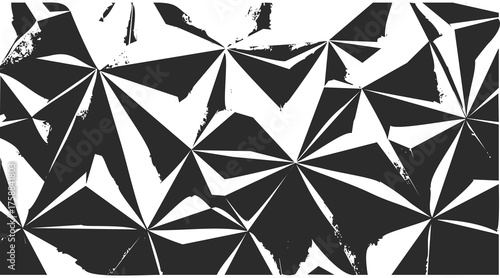 Abstract geometric pattern of sharp starburst shapes and sharp angles vector