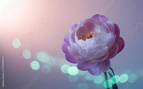 Soft Pastel Abstract Background with Bokeh Lights and Gradient Glow for Dreamy and Romantic Atmosphere