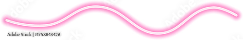 Freeform neon squiggle with an irregular path and continuous glowing movement.