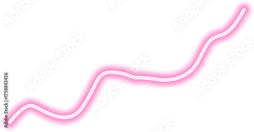 Neon zigzag wave with irregular angles and continuous glowing movement.