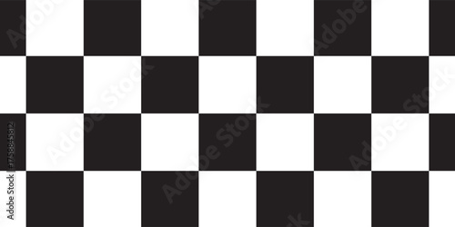 black and white square background arranged accurately and smoothly like in a game of chess