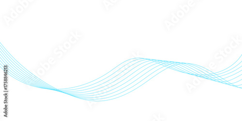 Vector lines for banners and flyers with a soft gradient blend. Curve wave line vector design. Abstract Flowing Curve with Gradient Effect. Glowing moving lines design for banner, wallpaper, Business