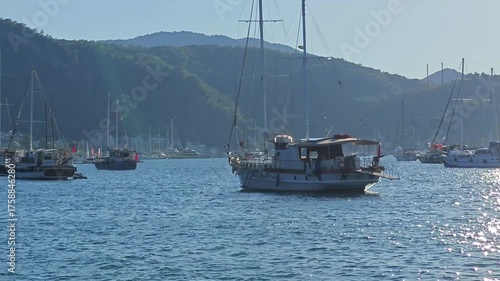 Sea cruise on a yacht