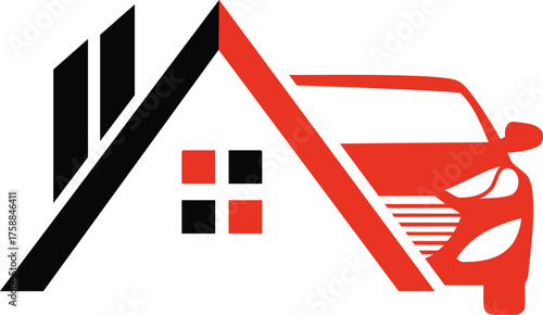 House with car icon