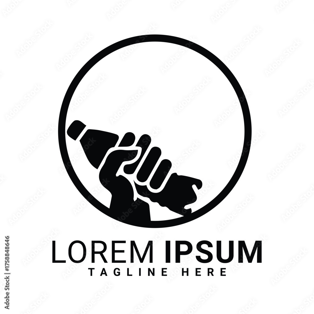 Obraz premium 06.eps bottle vector logo desing 