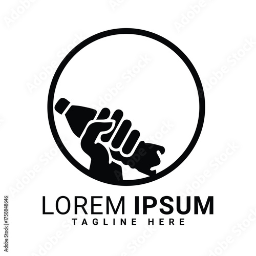 06.eps bottle vector logo desing 