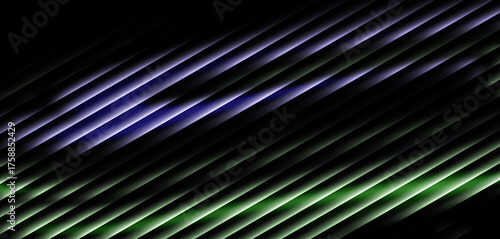 Green and Blue Motion Flow – Digital Wave Neon Background