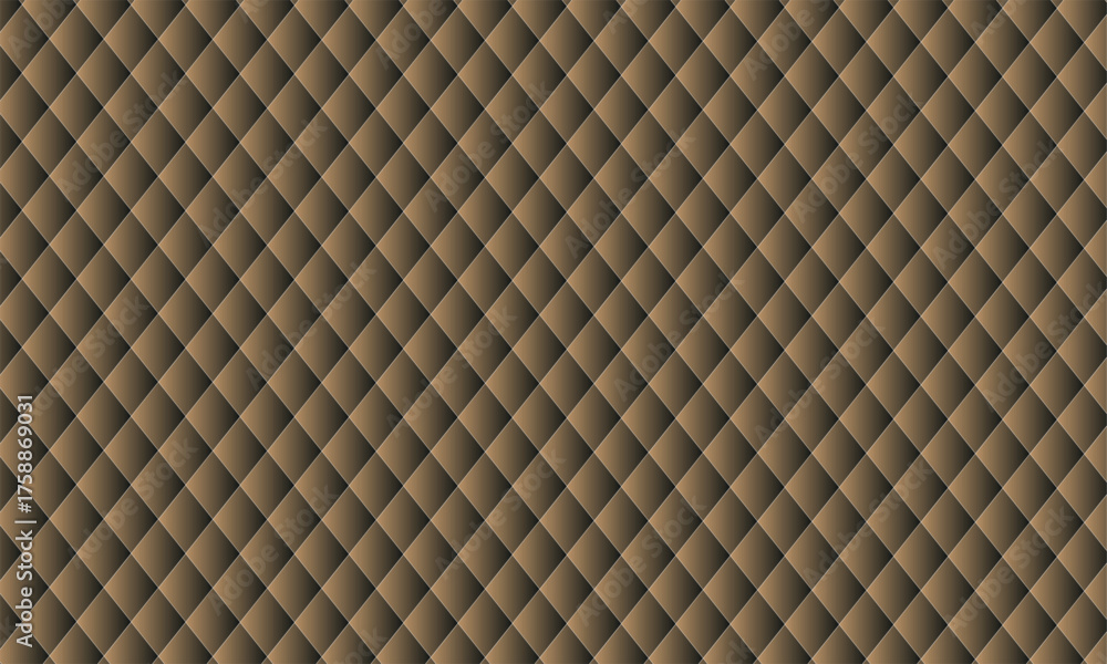 Obraz premium Vector art of brown diamond pattern texture background abstract geometric
