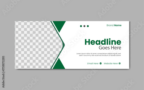 modern web banner design cover template
