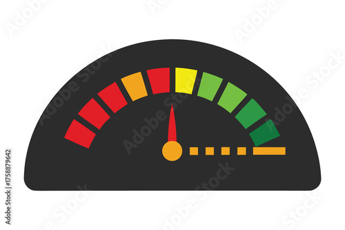 LED VU Meter Circuit Diagram Vector on White Background