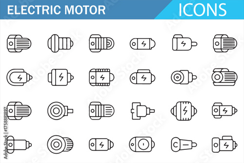 Minimal mechanical motor symbols for engineering and automation