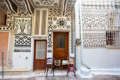 Fototapeta Naklejka Na Ścianę i Meble -  Chios - Greece, Pyrgi Village in Chios Island