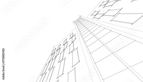 Abstract architectural background vector illustration