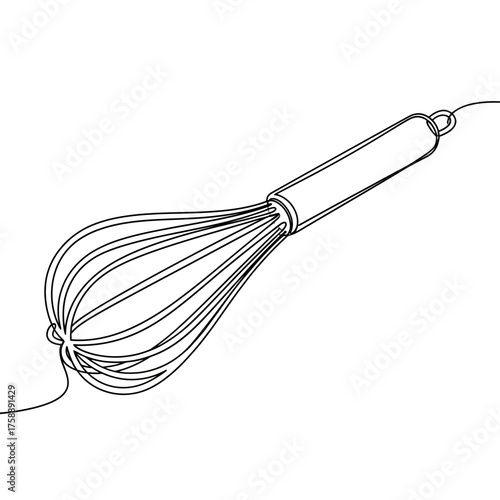 whisk isolated on white background
