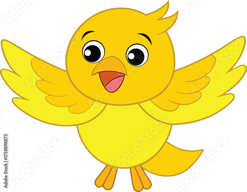 Peppy turquoise bird with an energetic tap dance pose vector illustration