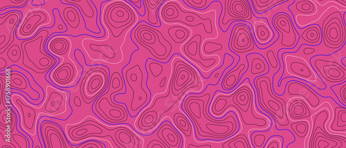 Topographic map background geographic line map with seamless ornament design. Seamless pattern with lines Topographic map 