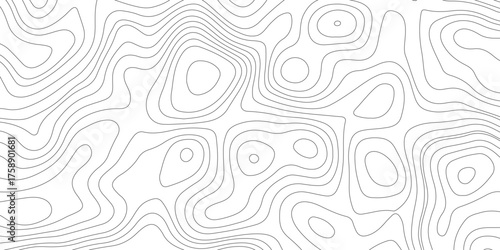 Topographic map background geographic line map with seamless ornament design. Seamless pattern with lines Topographic map 