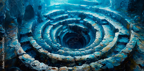 Textural representation of various geometric colors shapes  ,Generated by AI