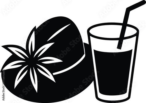 Close-up of delicate pink flower petals with subtle dew drops texture isolated on transparent background