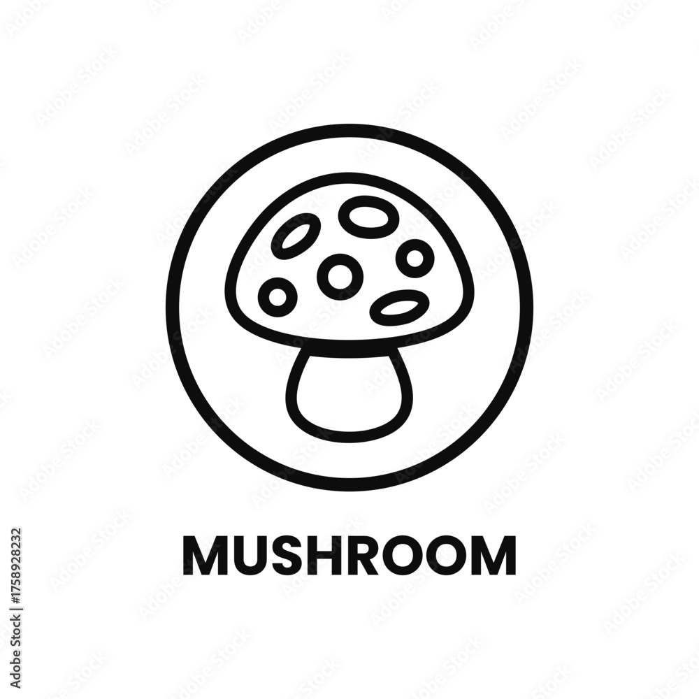 Obraz premium MUSHROOM ICON