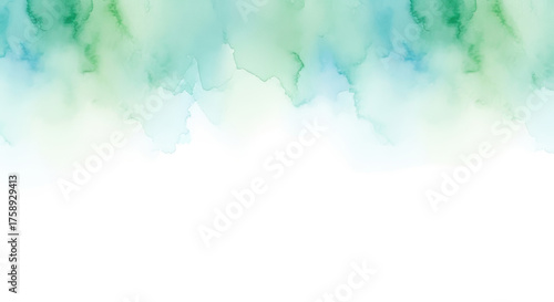 Wallpaper Mural Abstract Watercolor Wash Background With Soft Blending Colors Green Blue White Torontodigital.ca