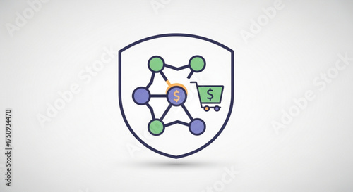 Secure blockchain network for ecommerce transactions and financial data protection online shopping cart shield