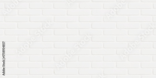 White brick wall texture background showing old, dirty, and solid cement structure pattern, perfect for architecture and building design wallpaper