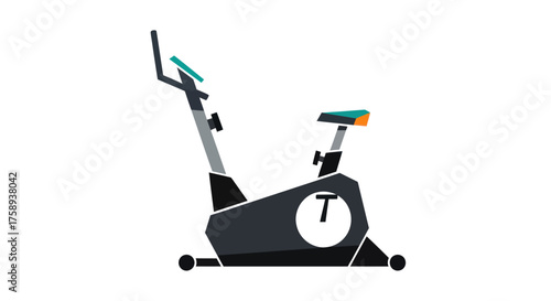 Stationary Exercise Bike with Digital Display and Adjustable Seat.