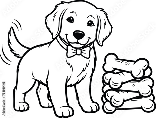Animal Set illustrations for Coloring Pages kids & adults. Printable wildlife Out line and line art.
