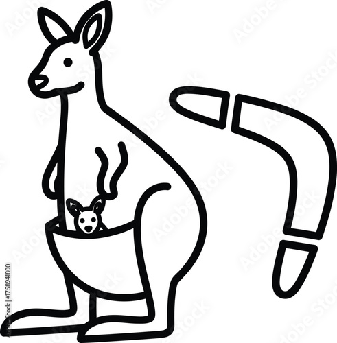 Animal Set illustrations for Coloring Pages kids & adults. Printable wildlife Out line and line art.