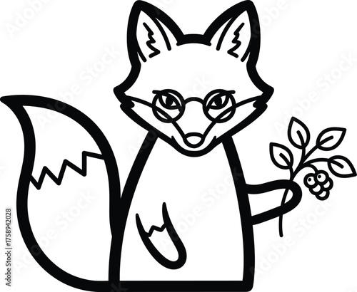 Animal Set illustrations for Coloring Pages kids & adults. Printable wildlife Out line and line art.