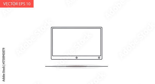 Modern flat-screen television with thin bezel and stand.