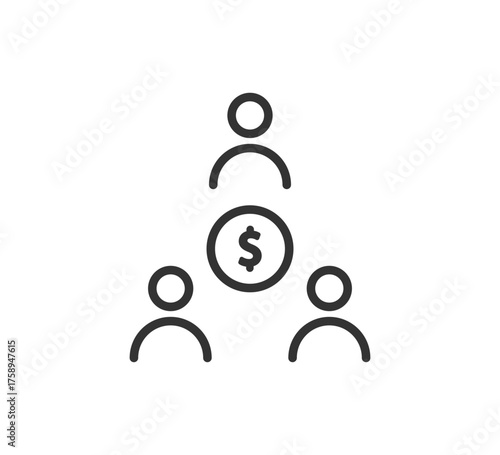 Investors or stakeholders icon. Vector illustration desing.