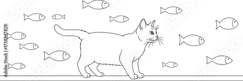 Animal Set illustrations for Coloring Pages kids & adults. Printable wildlife Out line and line art.