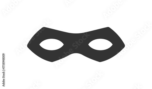 Simple mask to protect secret identity icon. Vector illustration desing.